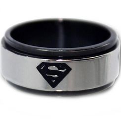 *COI Tungsten Carbide Super Man Step Edges Ring-TG2966