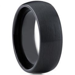 COI Black Ceramic Dome Court Ring-TG3784