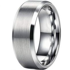 **COI Tungsten Carbide Beveled Edges Ring - TG1638